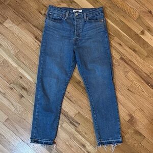 Levi’s Wedgie Straight Jeans with Raw Hem